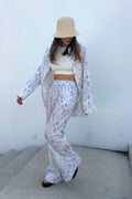 Retro Shirt Pants Two Piece Set