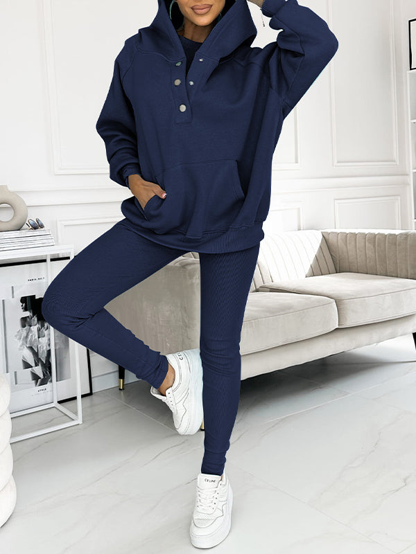 (s-5xl) and Comfortable Sweatshirt Two-piece Suit