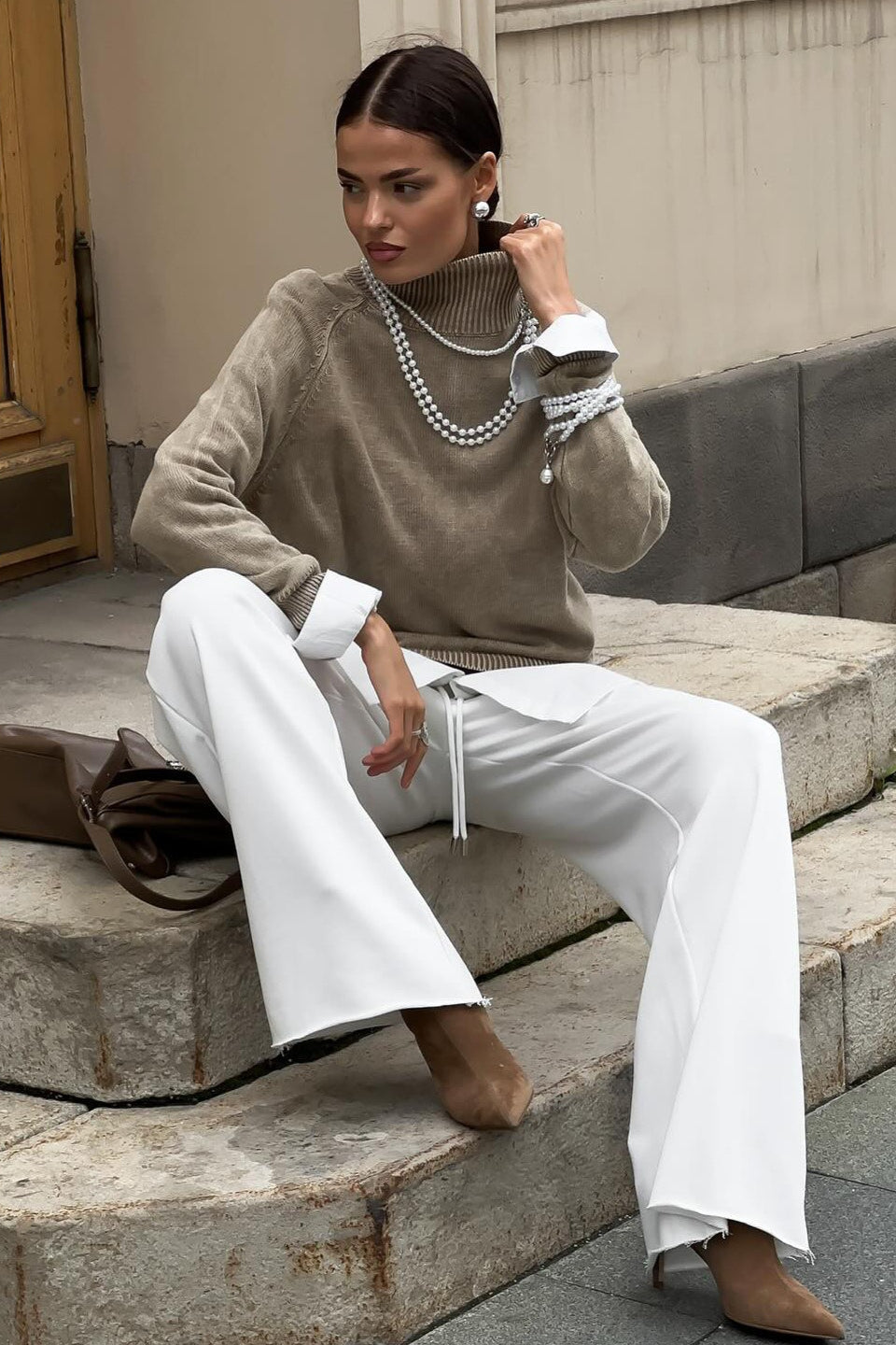 Thin Distressed High-end Knit Sweater