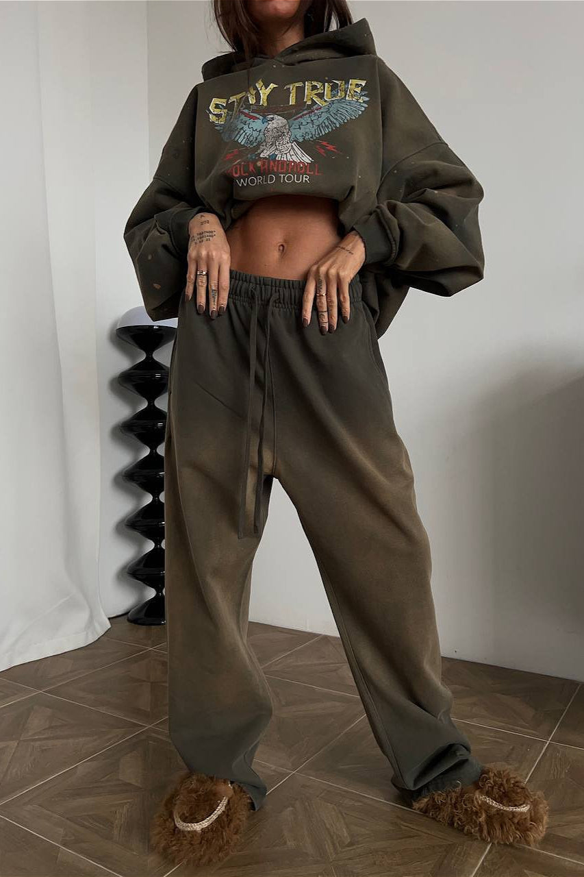 Hoodie Two Piece Pants Set