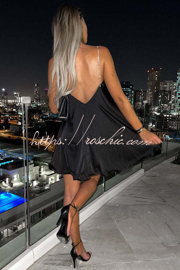 Shiny Chain Party Mini Dress