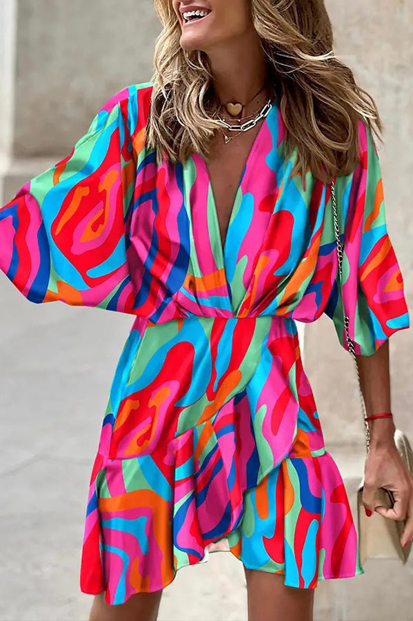 Dancing in the Garden Printed Mini Dress