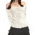 2000s Aesthetic Sweet Lace Tops Off Shoulder Drawstring T-shirt Korean Female Tee Fairy Grunge