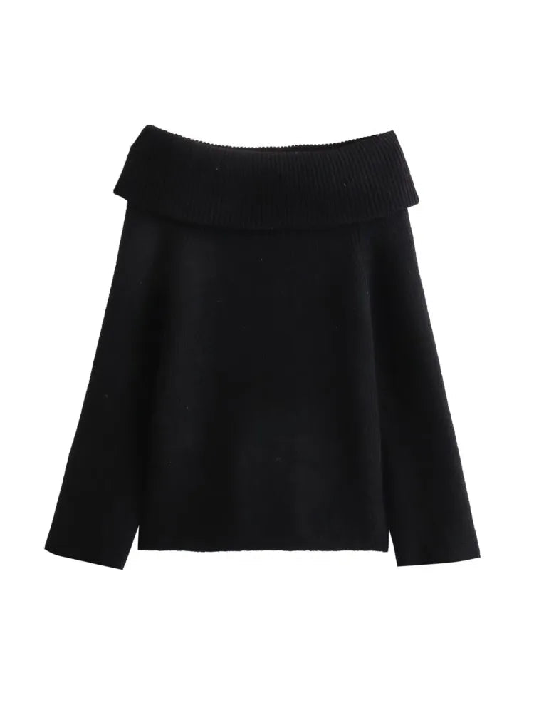 Off Shoulder Christmas Sweater for