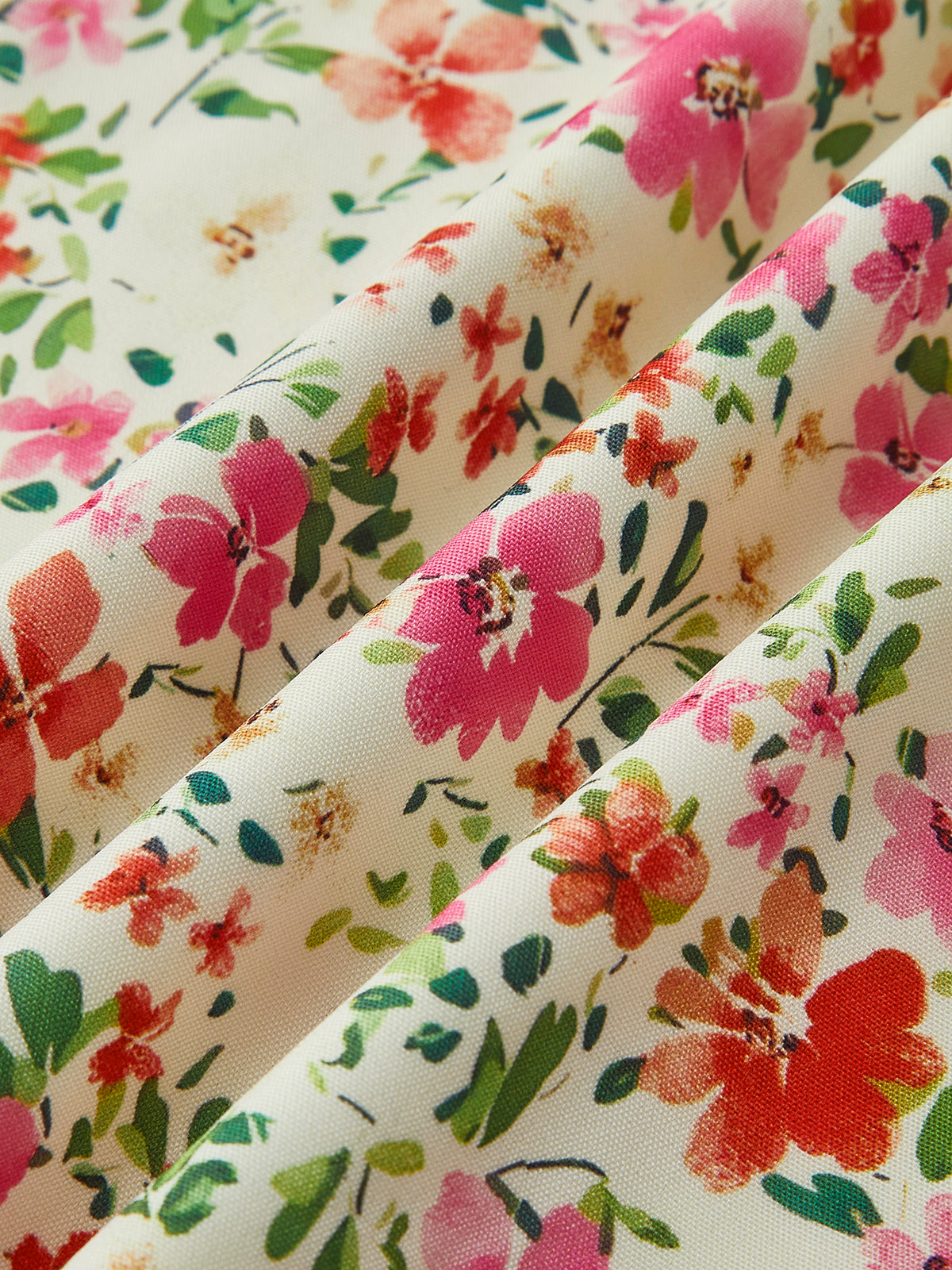 Print Trim Cami Midi Dress