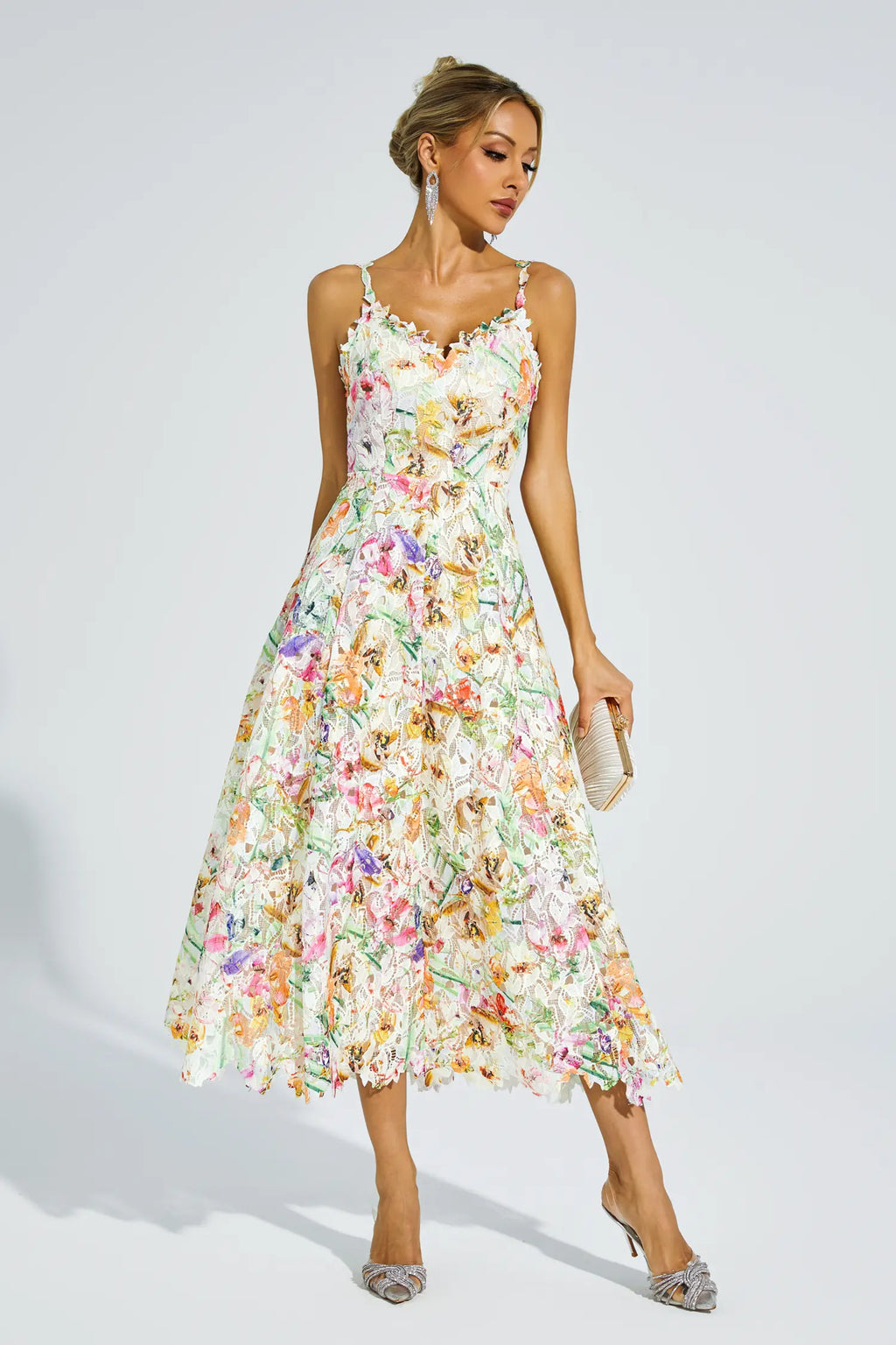 Boswell Embroider Midi Dress
