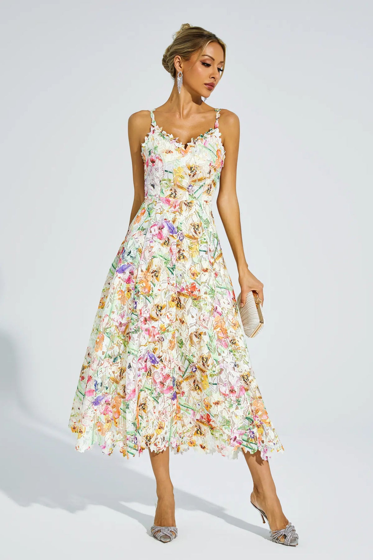 Boswell Embroider Midi Dress