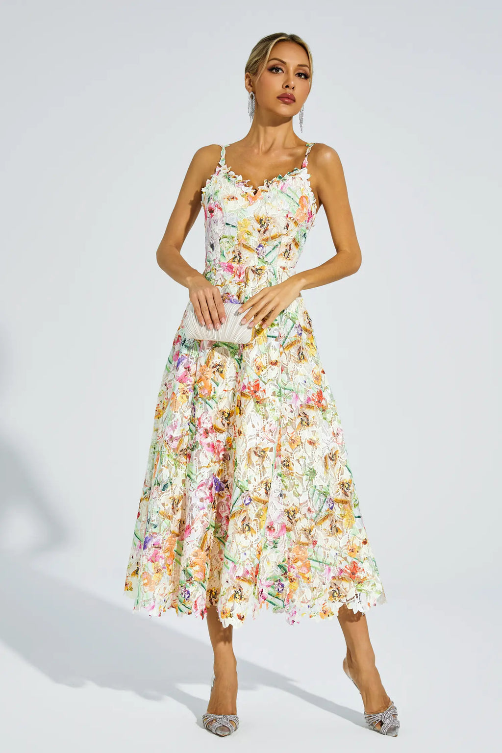 Boswell Embroider Midi Dress