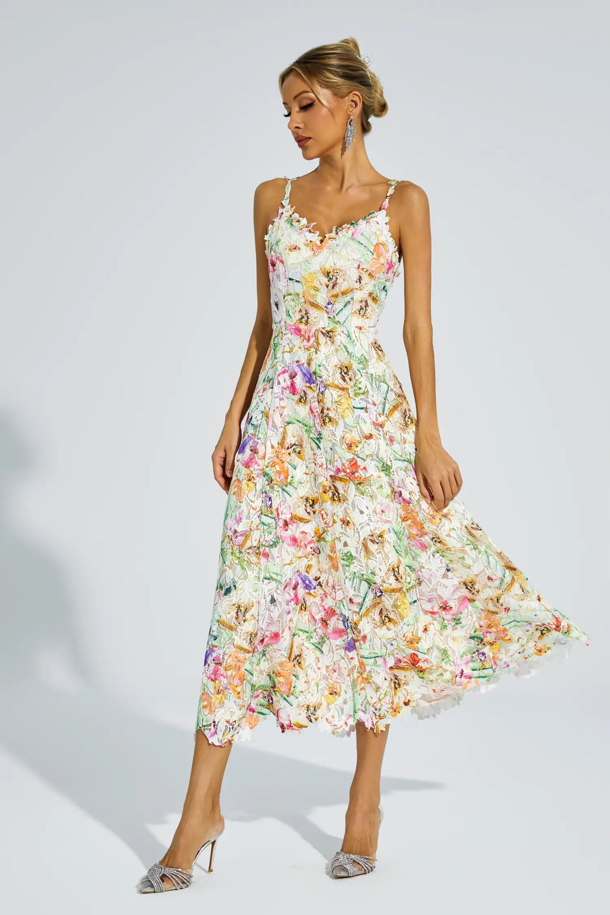 Boswell Embroider Midi Dress