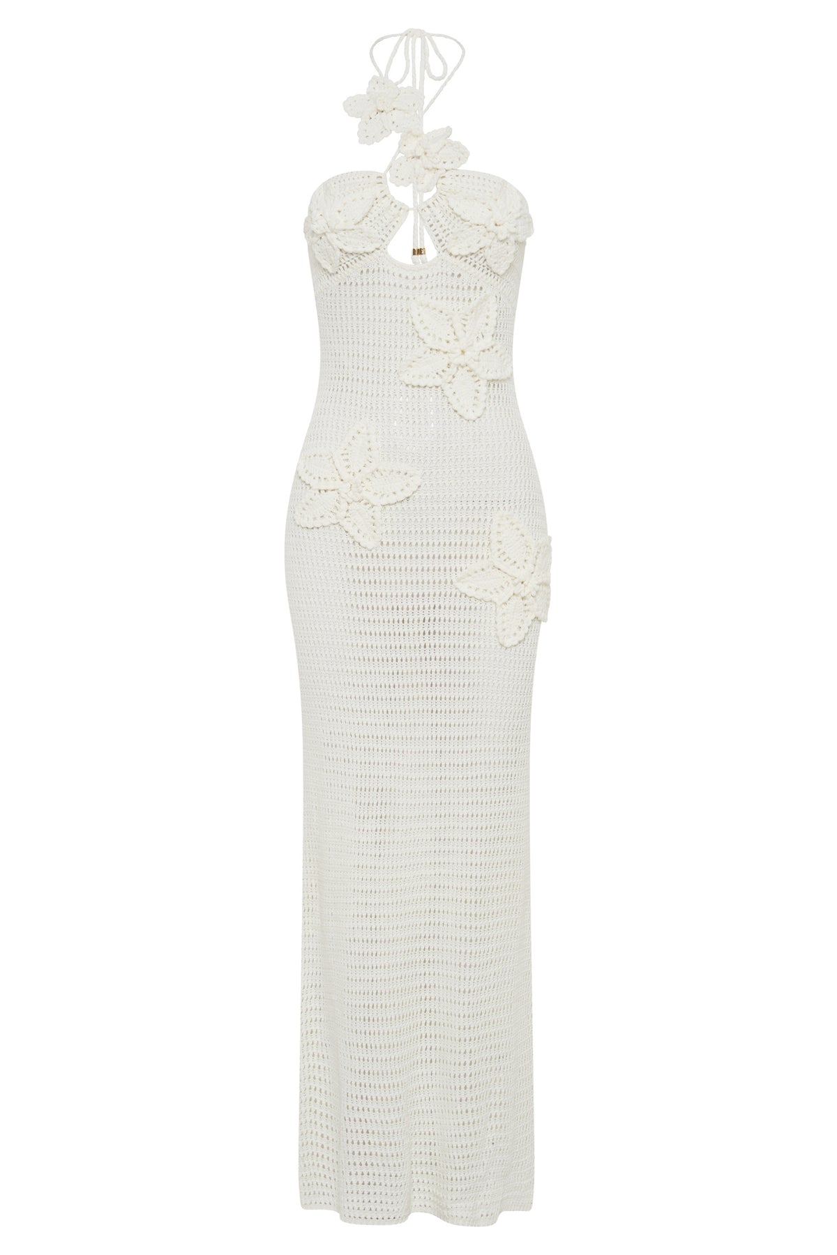 Beverly Appliqué Crochet Maxi Dress