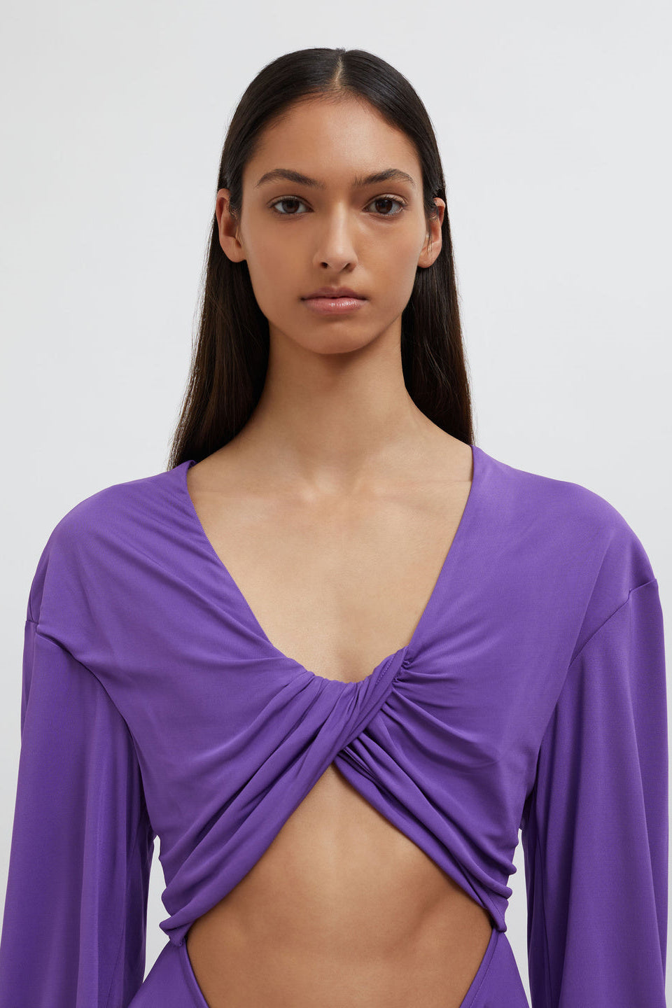 Donna Cut Out Drape Maxi Dress