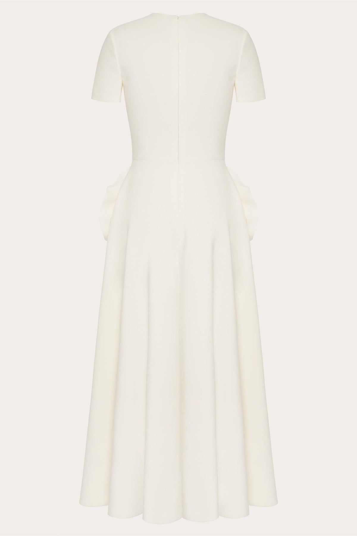 Ava Applique Short Sleeves Midi Dress