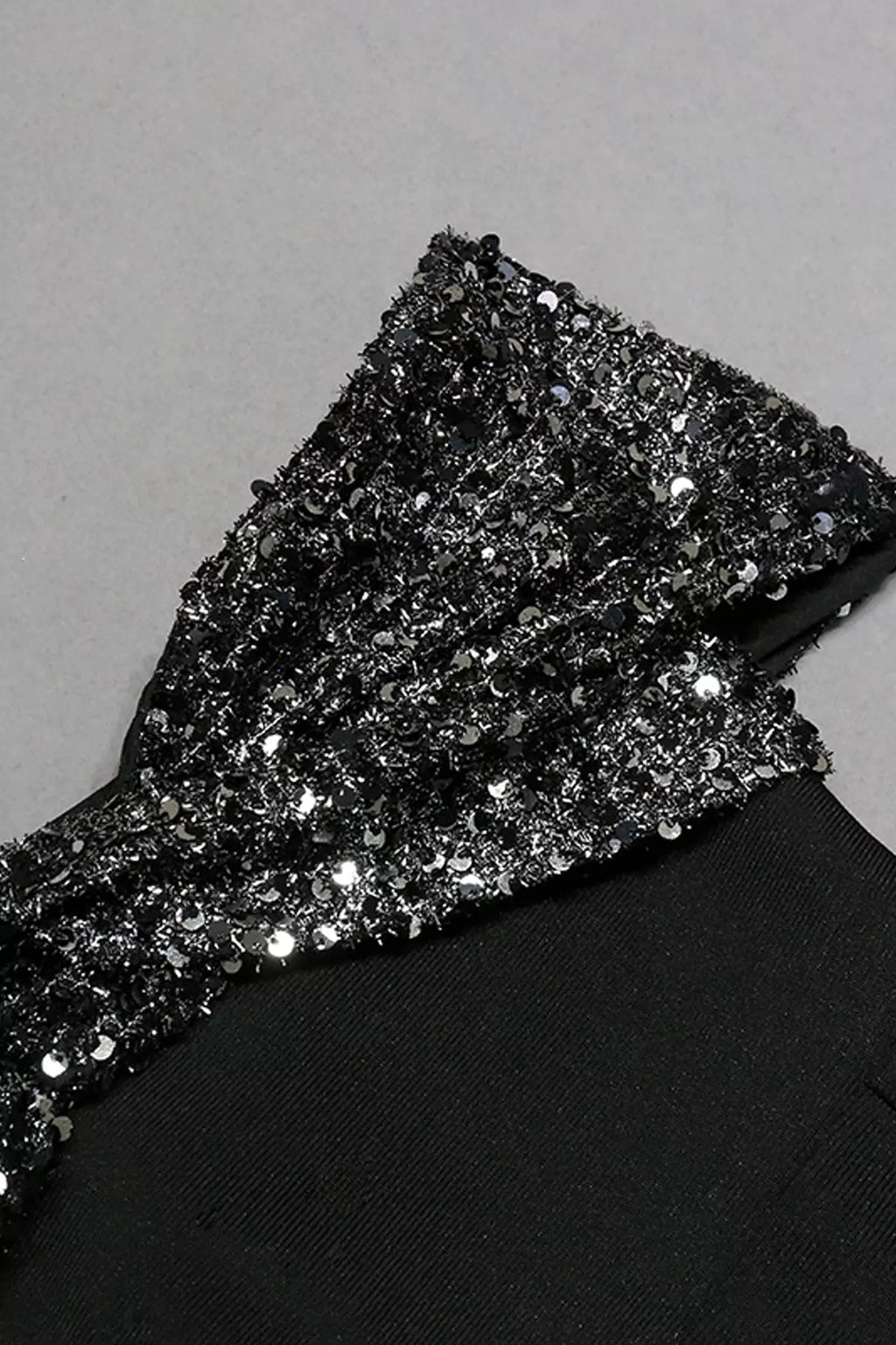 Cali Black Sequin Midi Dress
