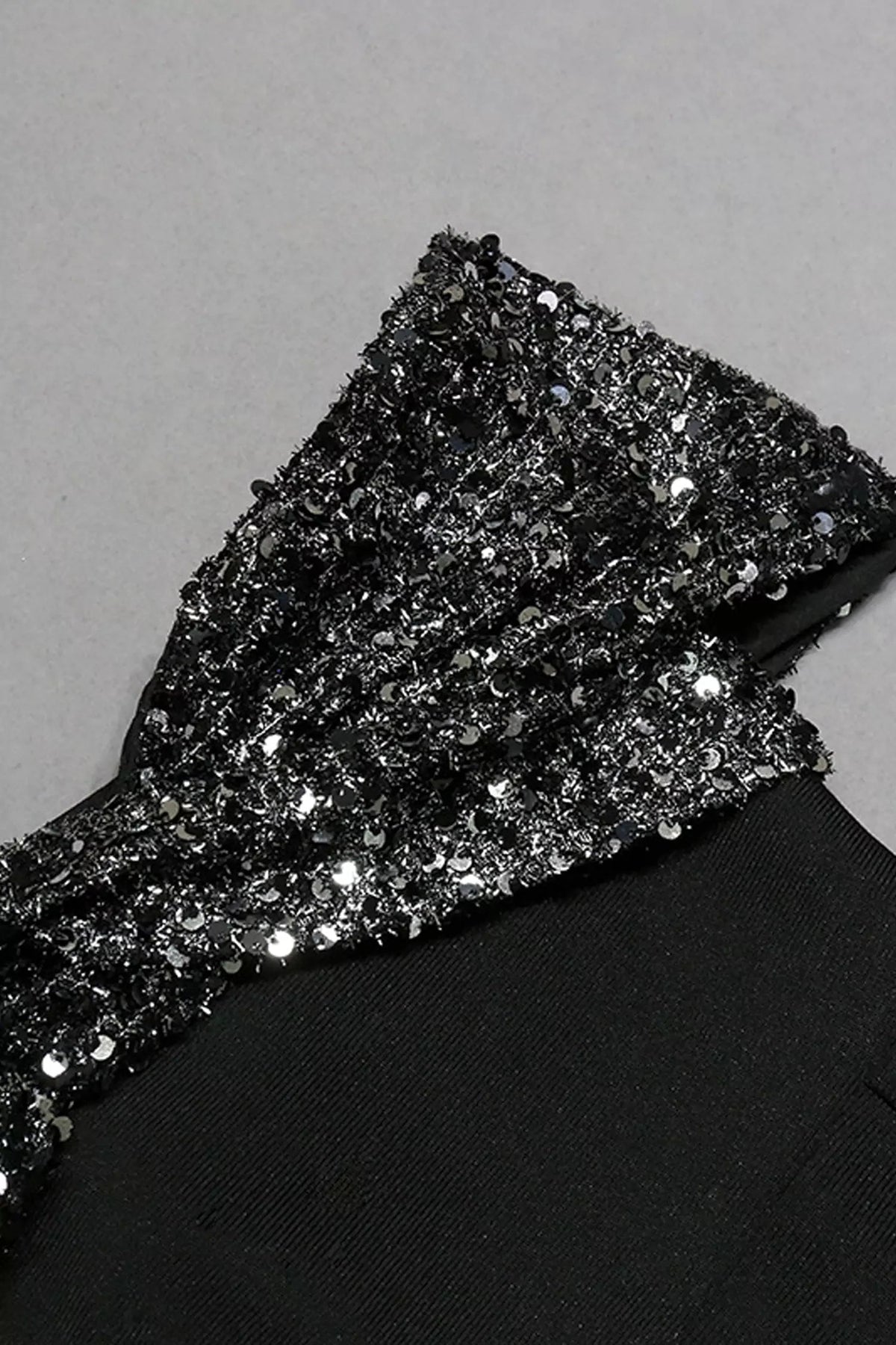 Cali Black Sequin Midi Dress