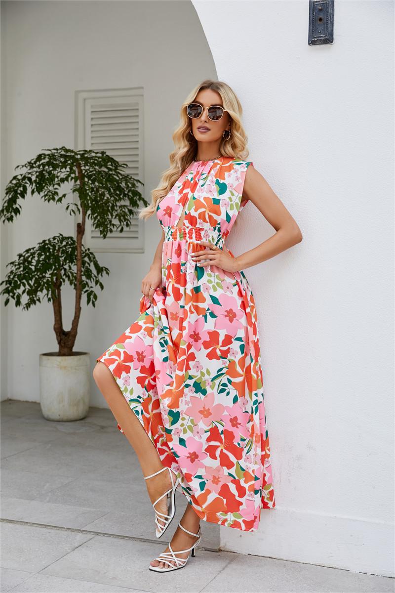 Sleeveless Maxi Dress Pink