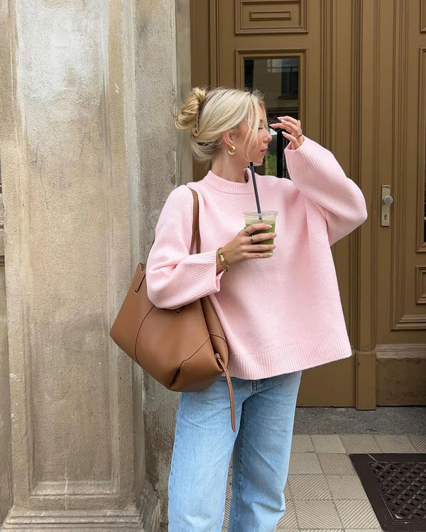 Classic O-neck Long Sleeve Sweater