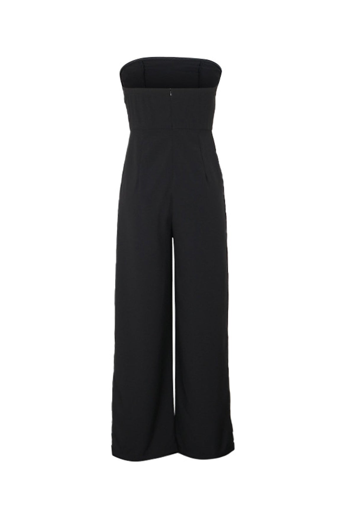 Contrast Strapless High Waist Jumpsuits