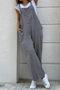 Cotton Button-down Overalls