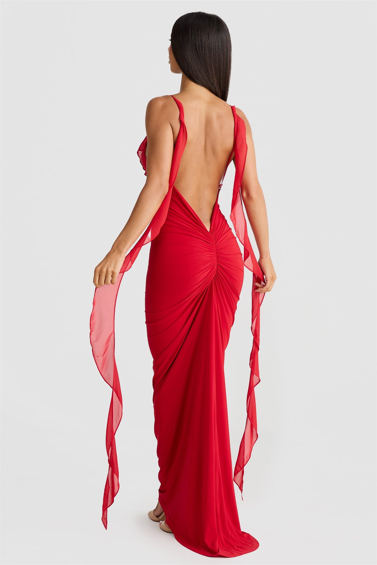 Cornelia Ruffle Applique Maxi Dress
