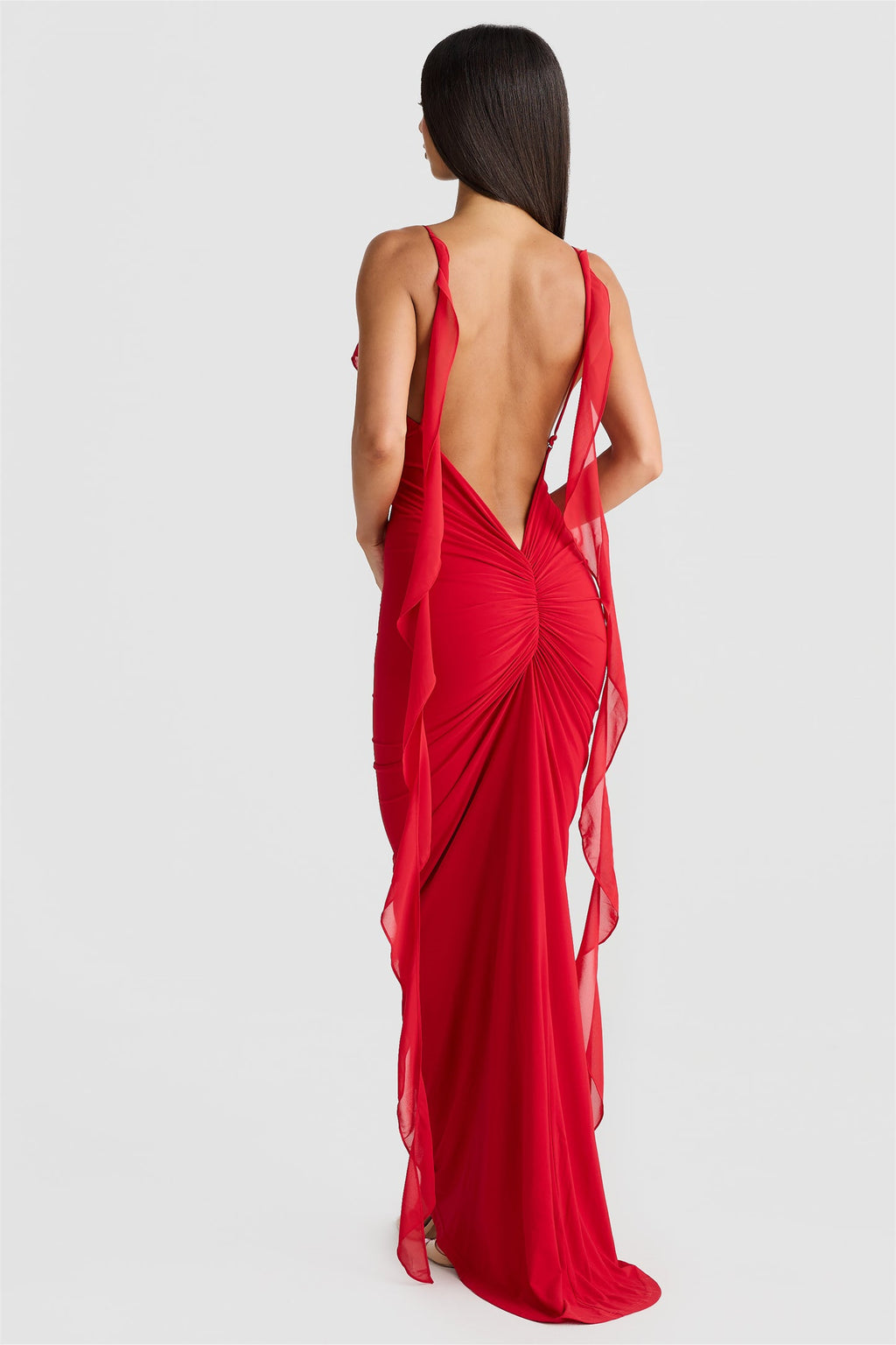 Cornelia Ruffle Applique Maxi Dress