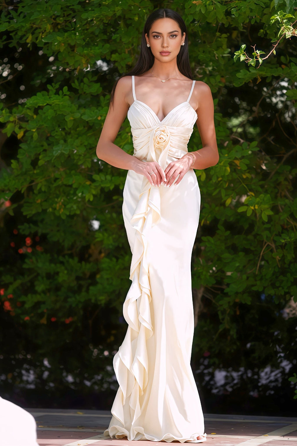 Paige 3d Halter Maxi Dress
