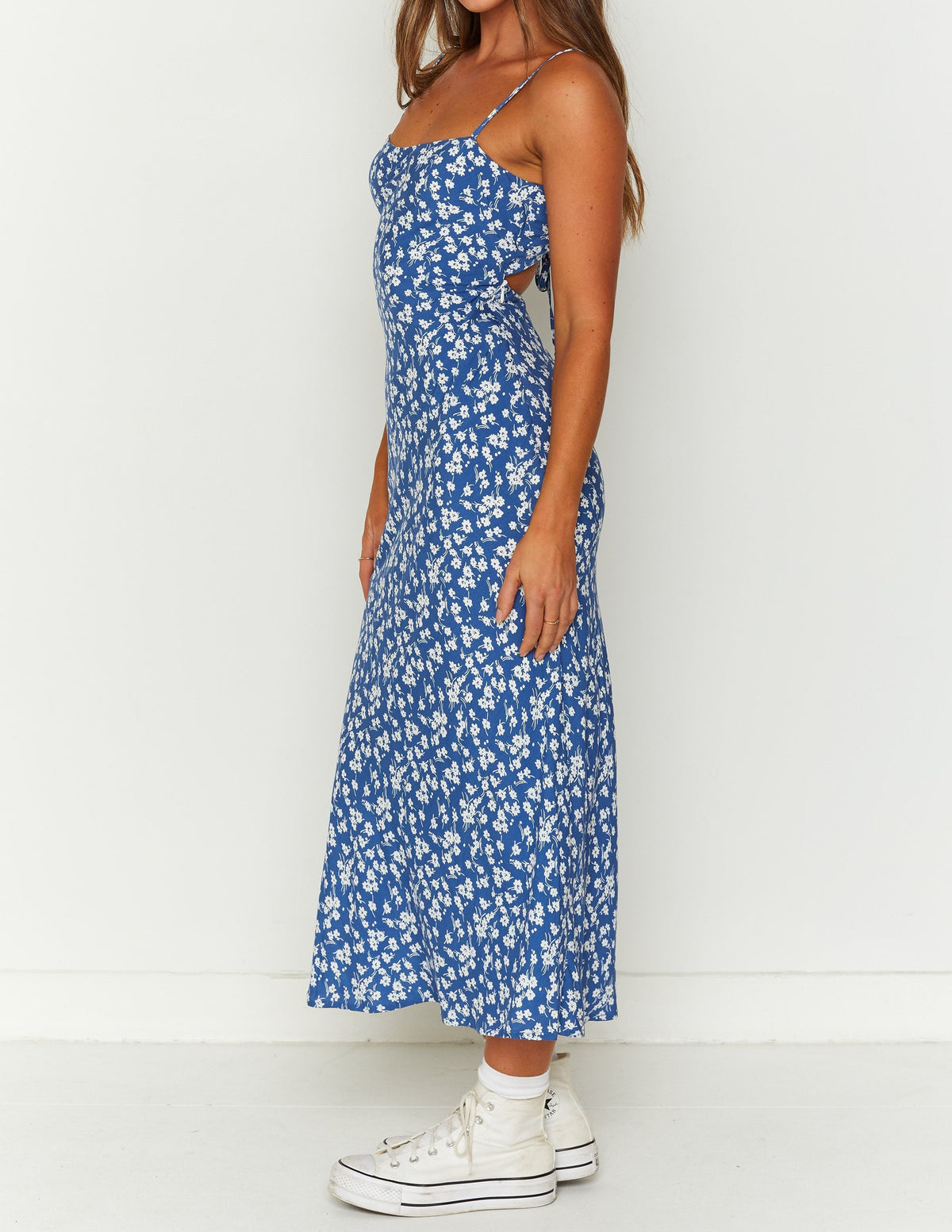 Delphine Blue Midi Dress