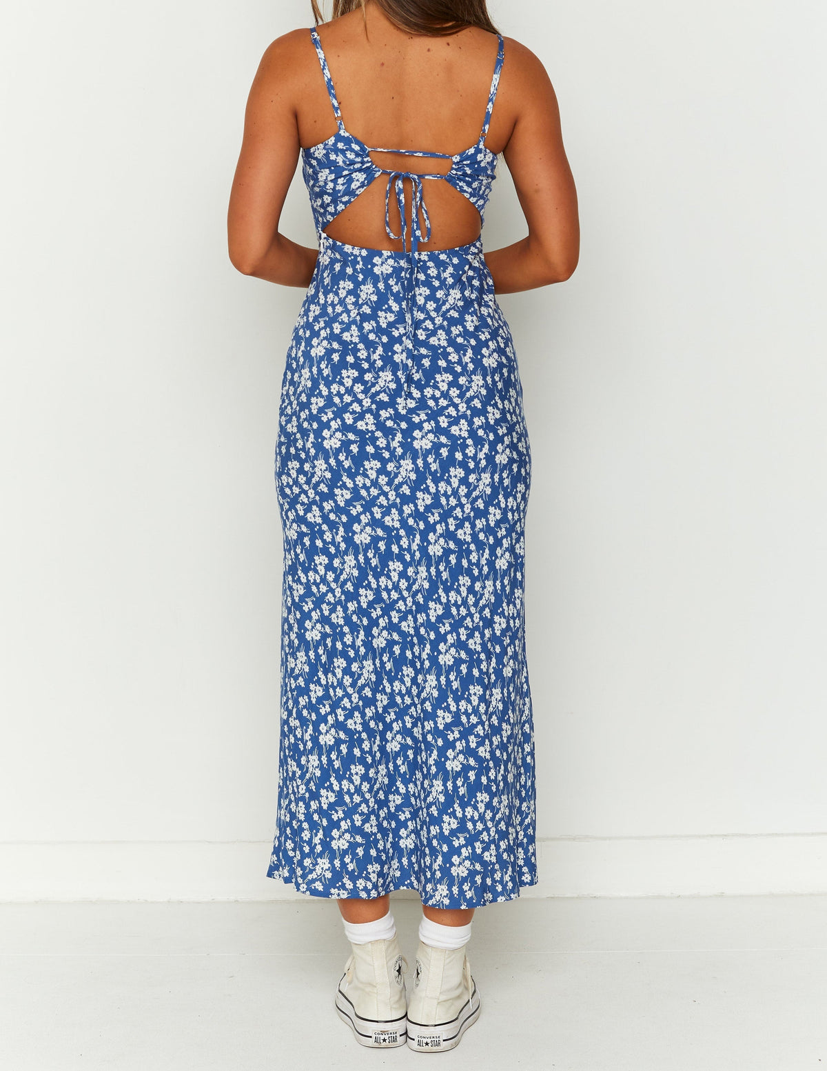 Delphine Blue Midi Dress