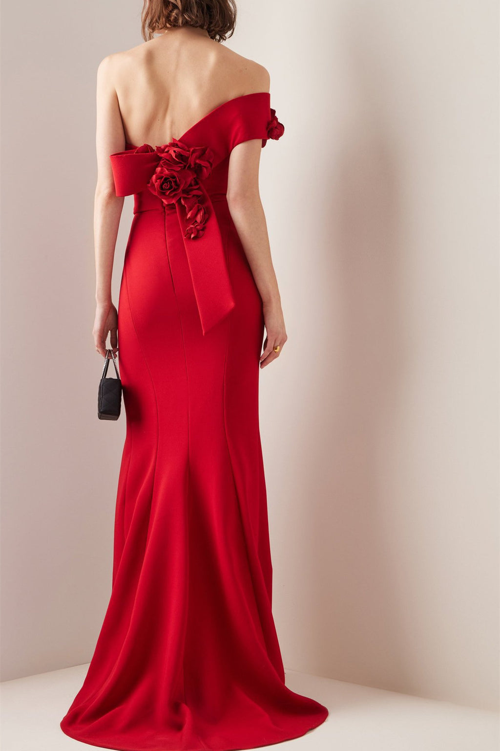 Sibyl One Shoulder Applique Maxi Dress