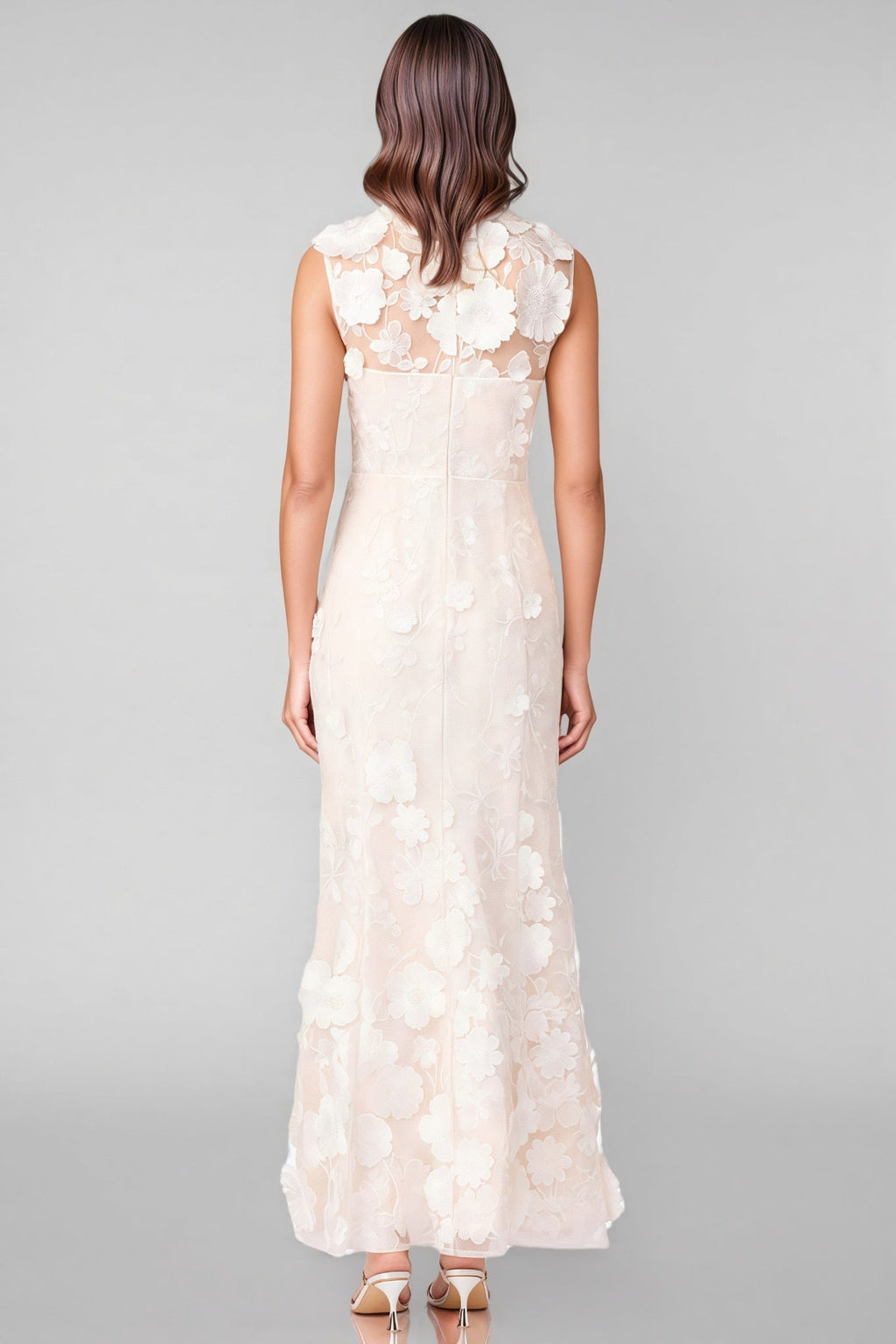 Jastet Embroidered 3d Maxi Dress