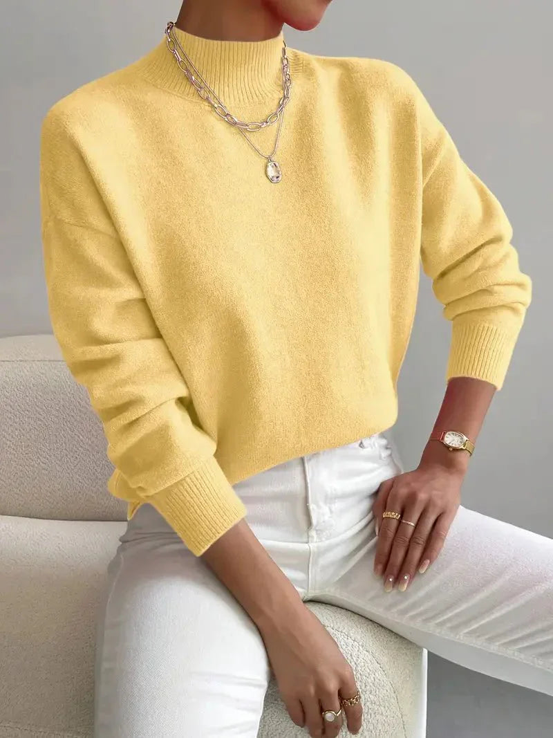 Emma | Mock Neck Spring Sweater