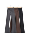 Fall Outfits Skinny Yoga Pants Flare Leggings Korean Style Yoga Pants Flare Leg Black
