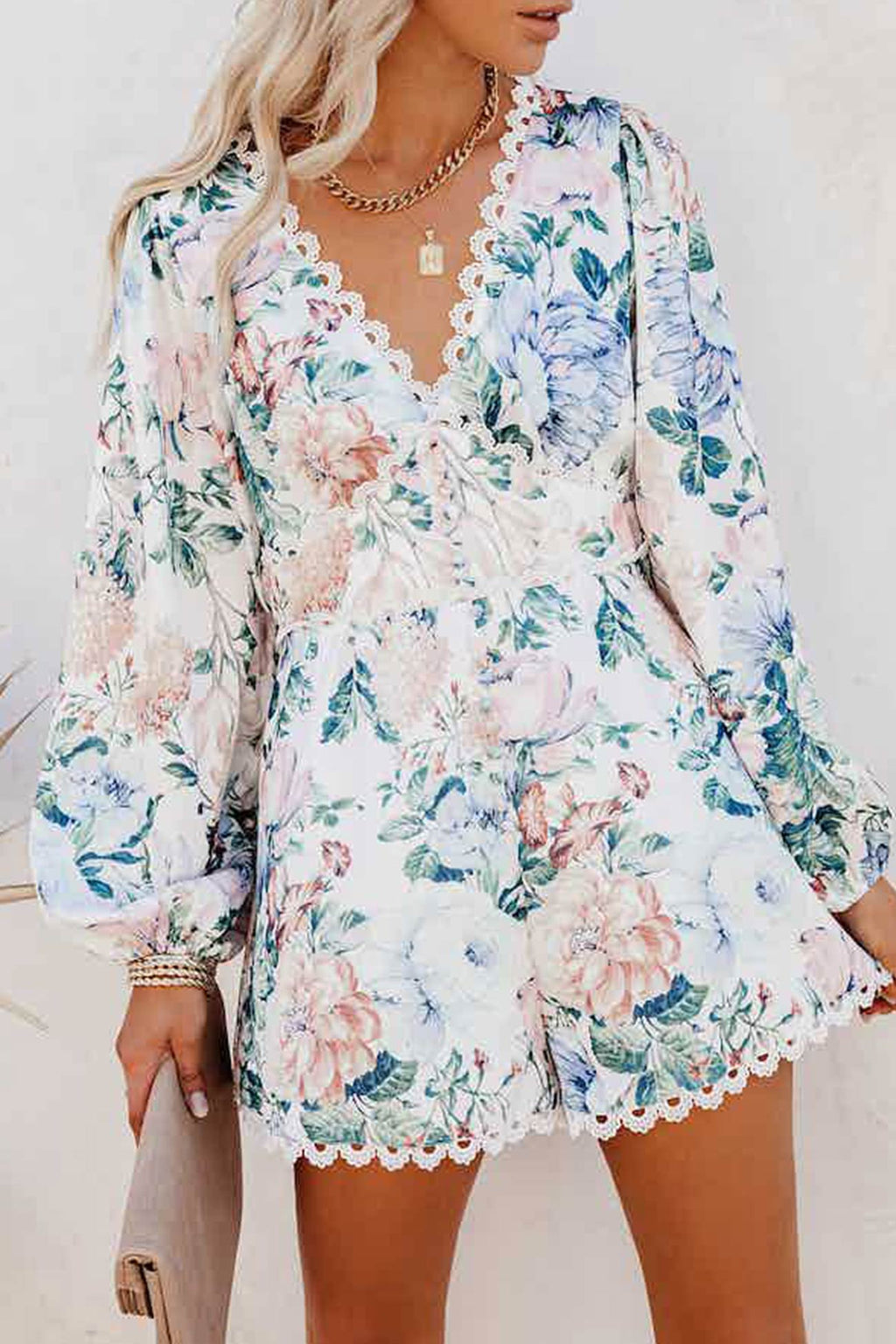 Pocketed Crochet Rompers