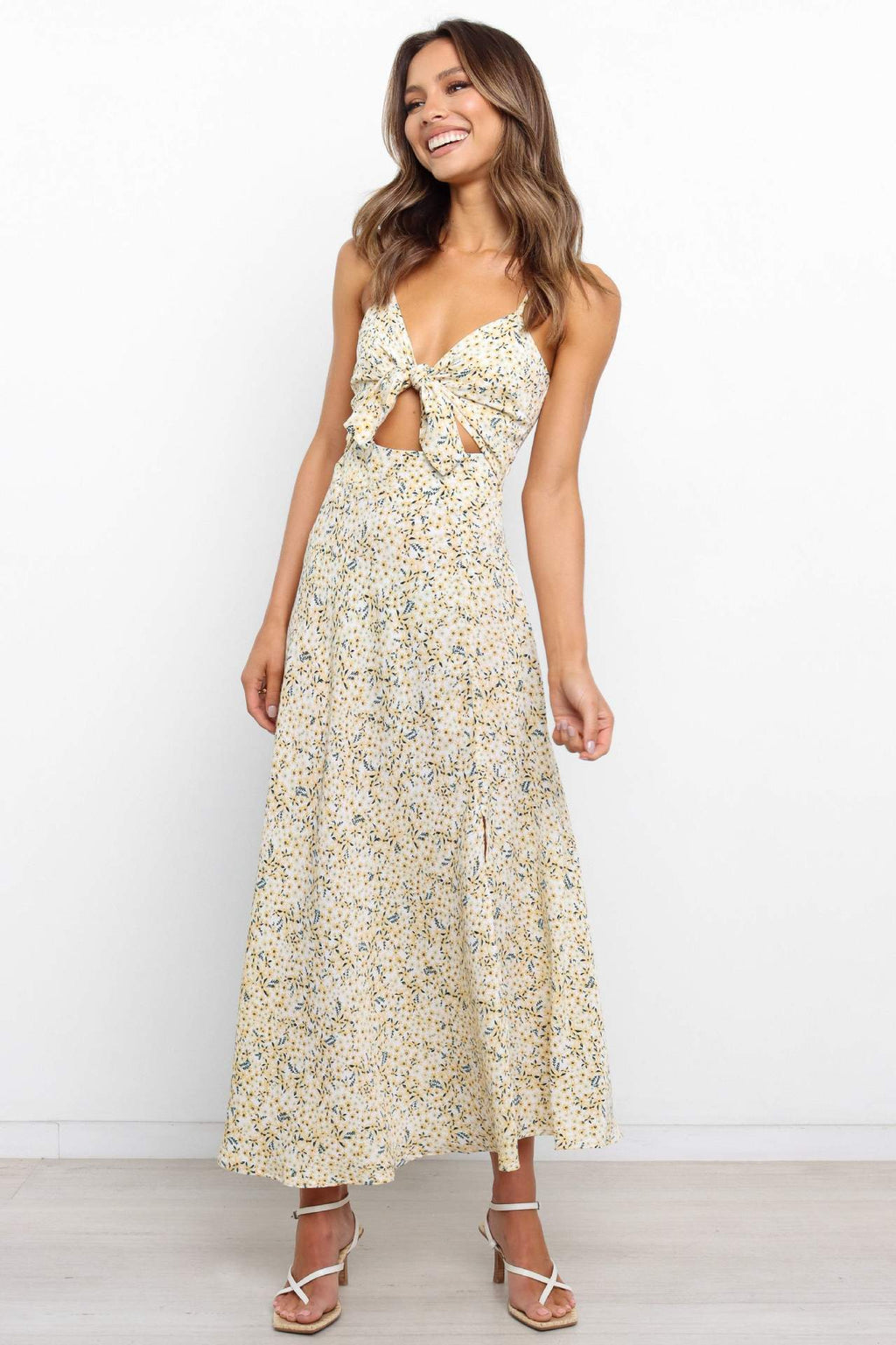 Cami Slit Cut-out Midi Dress