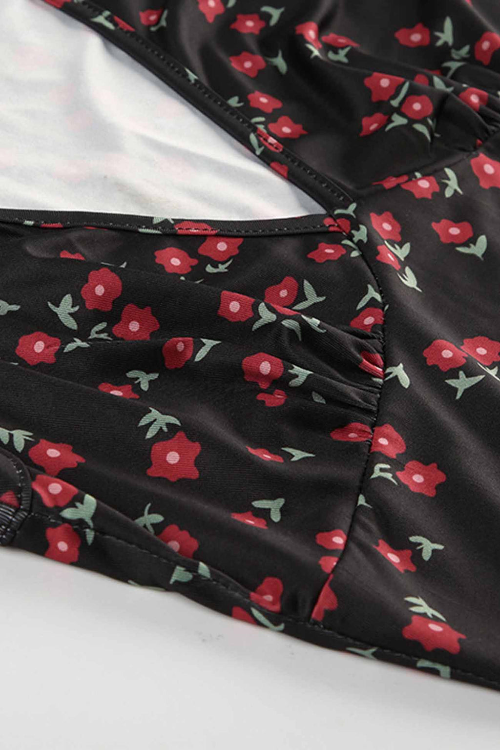 Printed Sleeveless V Neck Midi Dress