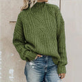 Knitted Sweater for With a High Collar and Classic Fit – Soft and Warm for Autumn and Winter