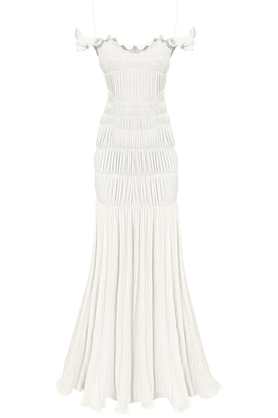 Lindsay Off Shoulder Ruffle Maxi Dress