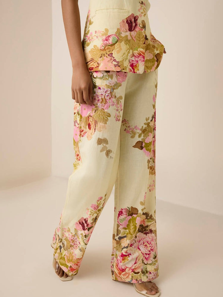 Flower Print Two-piece Set