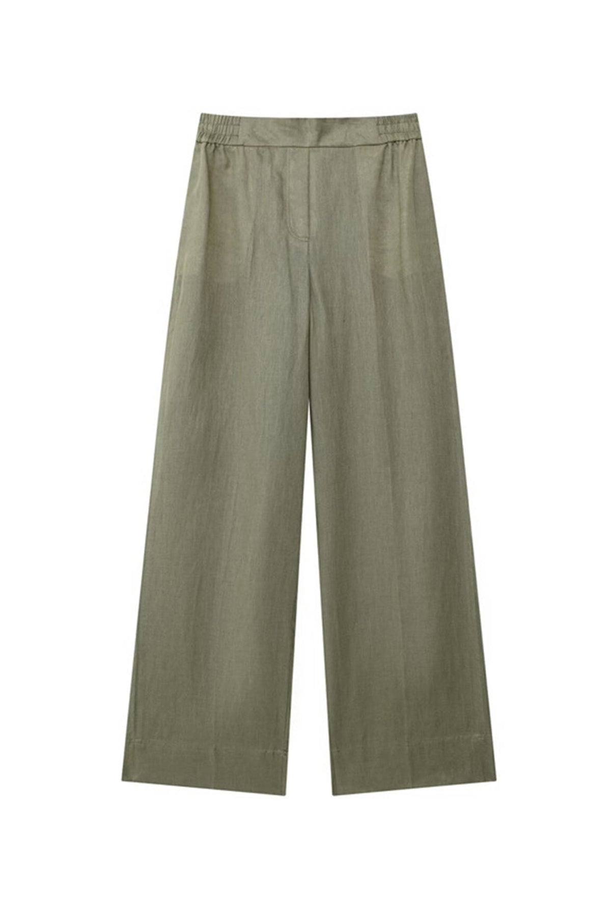 Half Sleeve Drawstring Shirt Long Pants Two-piece Set