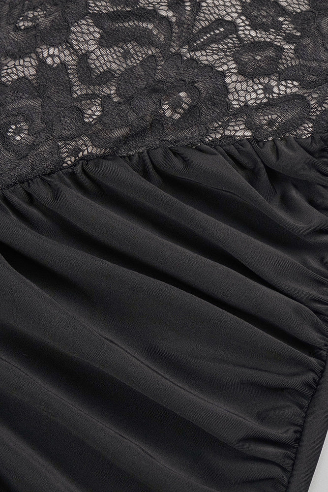 Janice Halterneck Lace Maxi Dress