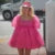 Kawaii Puff Sleeve Tulle Princess Dress Off Shoulder Square Collar Mini Dress Puffy Mesh Party Prom Evening Dress