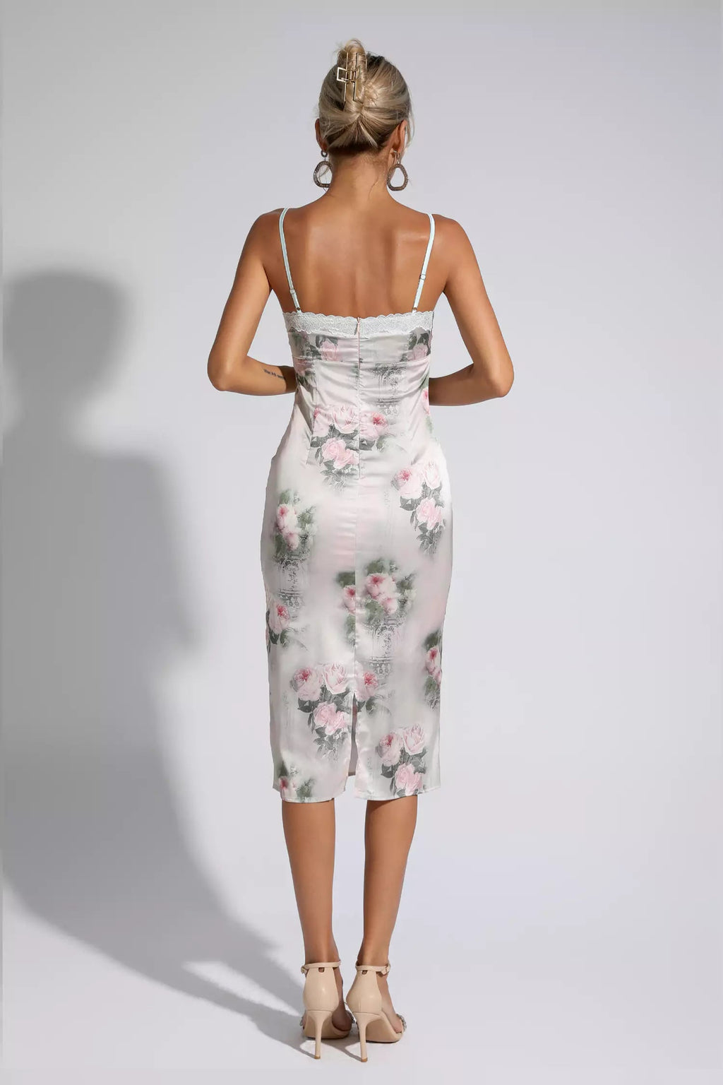 Heidi Lace Bodycon Midi Dress
