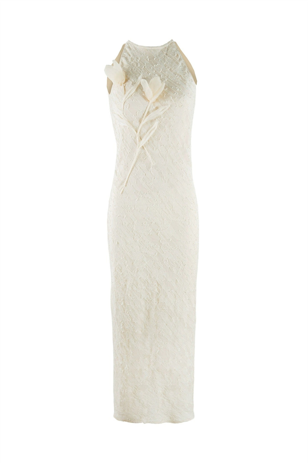 Julia Applique Sleeveless Midi Dress