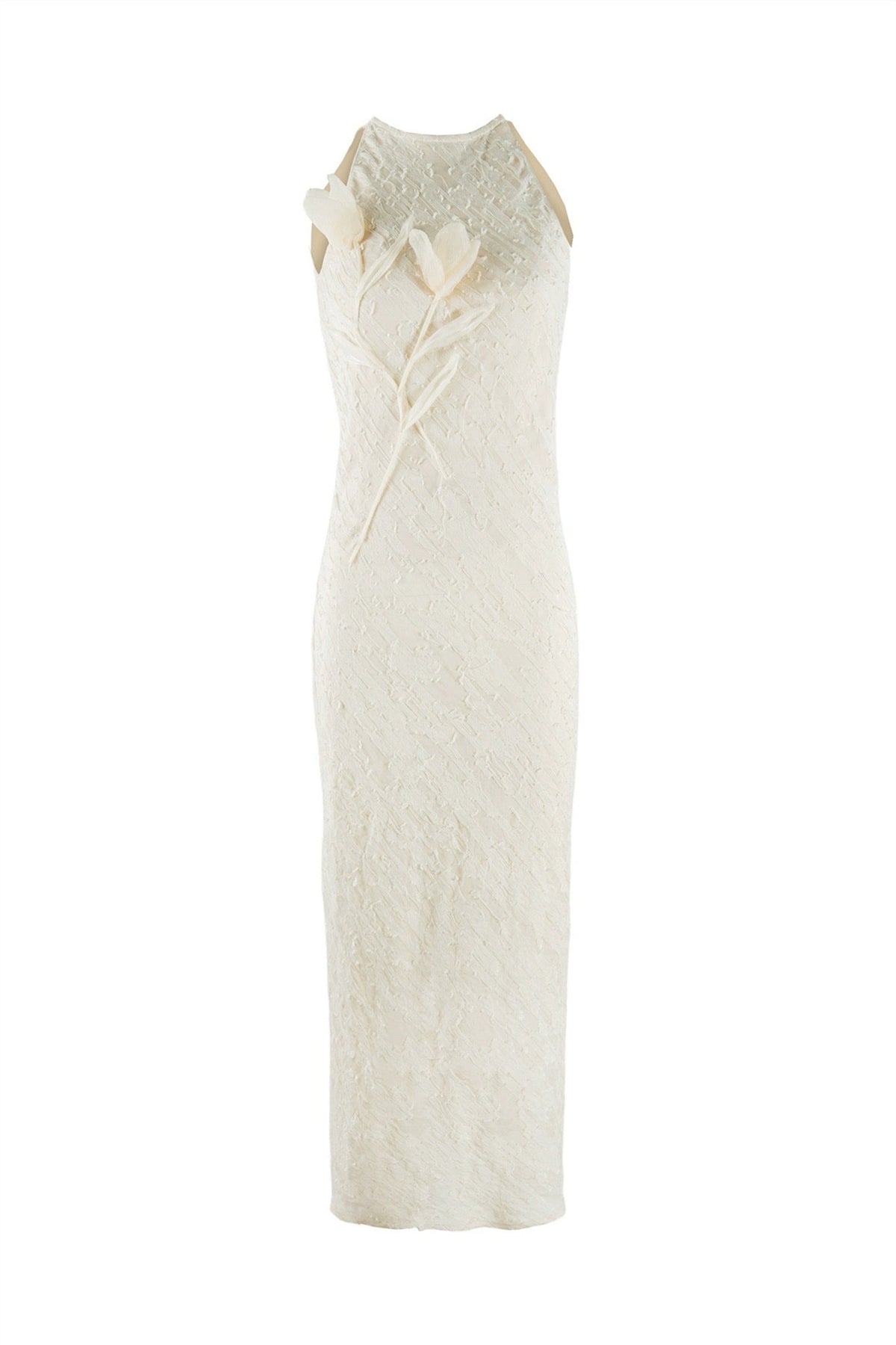 Julia Applique Sleeveless Midi Dress