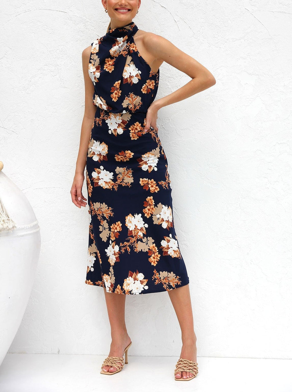 Tamika Dress Navy