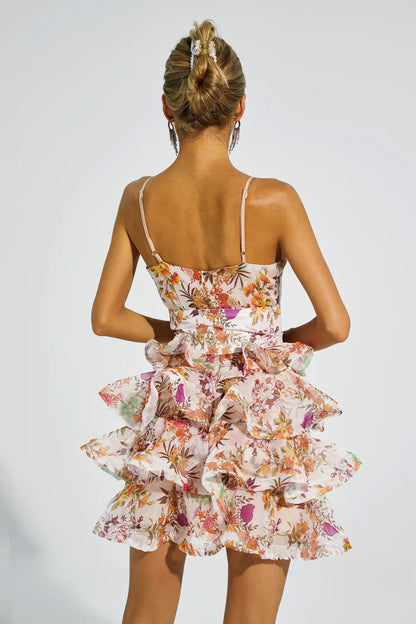 Irma Ruched Slip Mini Dress