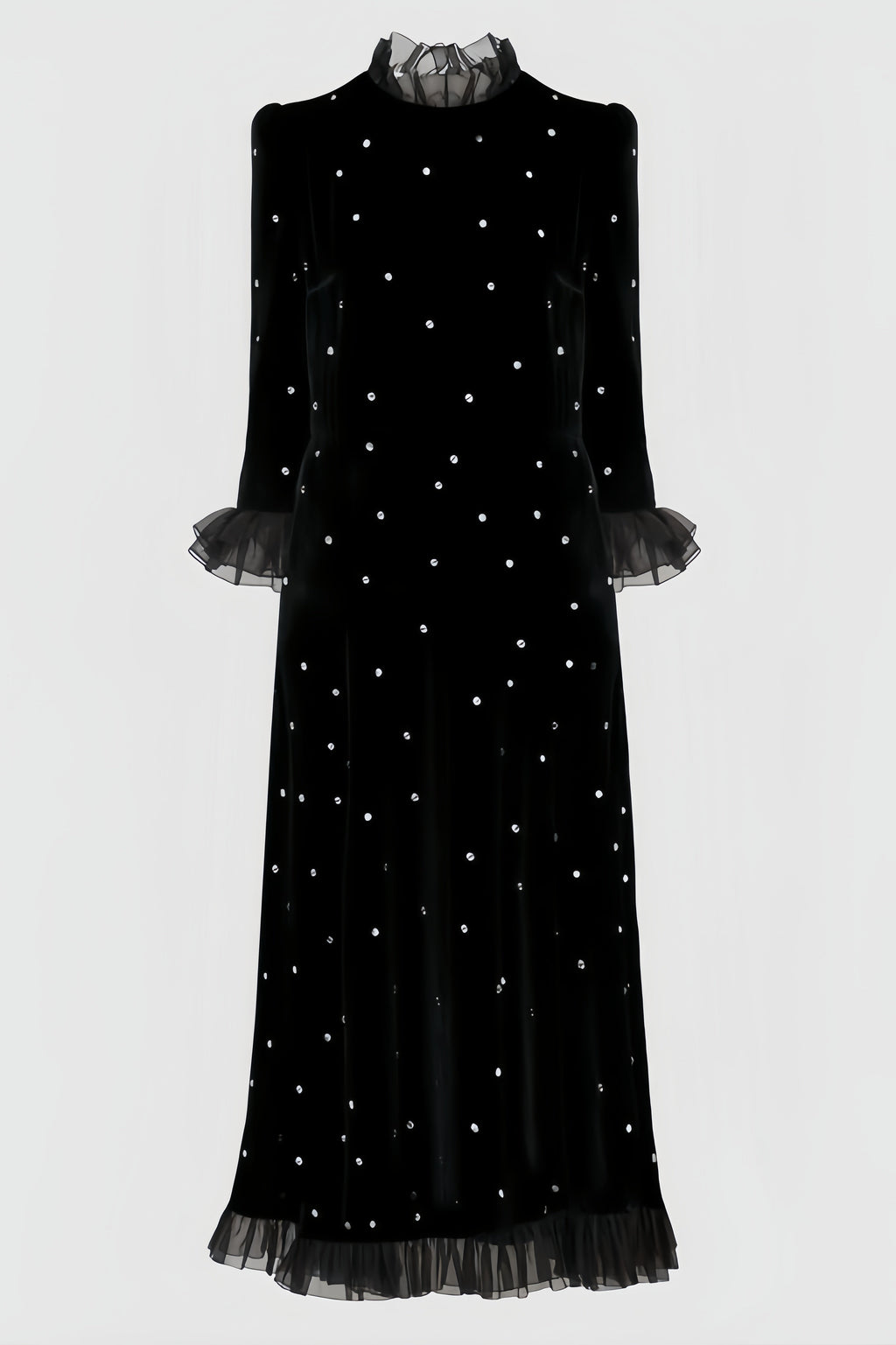 Koni Black Velvet Maxi Dress