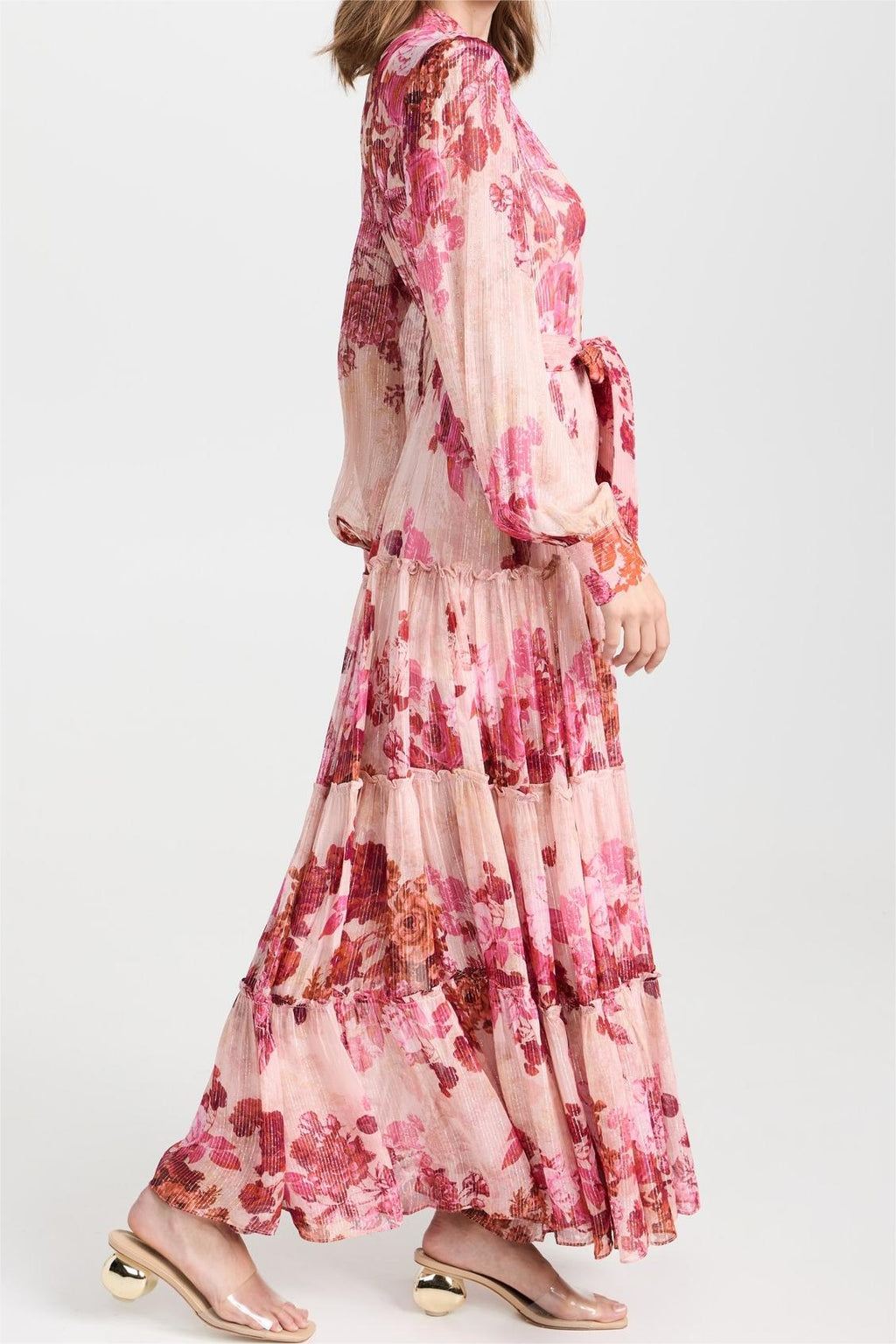 Mid Sleeve Maxi Dress