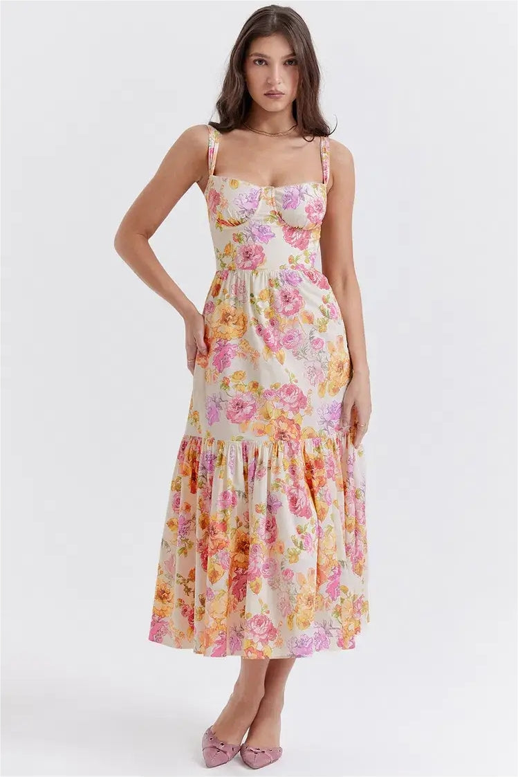 Corset Cami Midi Dress