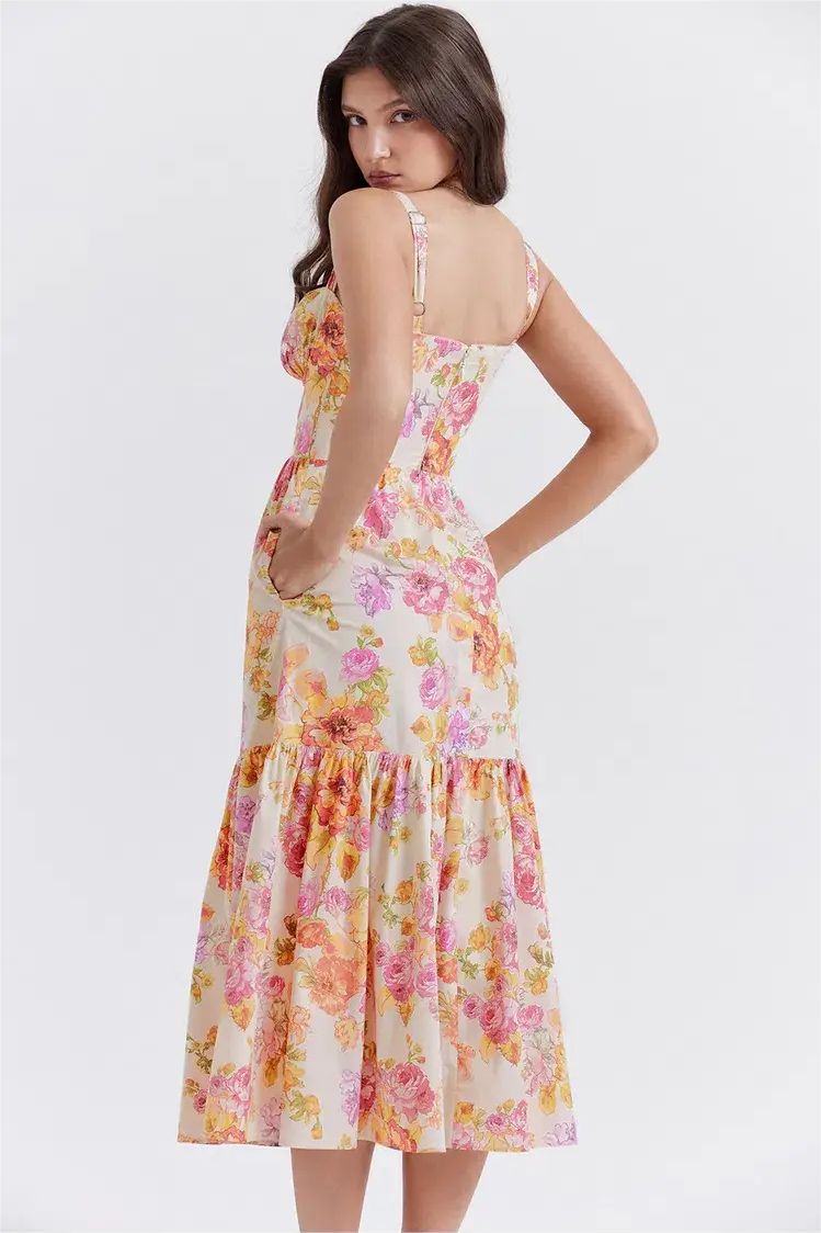 Corset Cami Midi Dress
