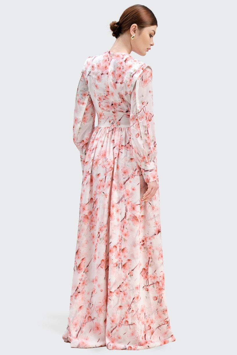 Long Sleeve Single Breasted Midi Dress